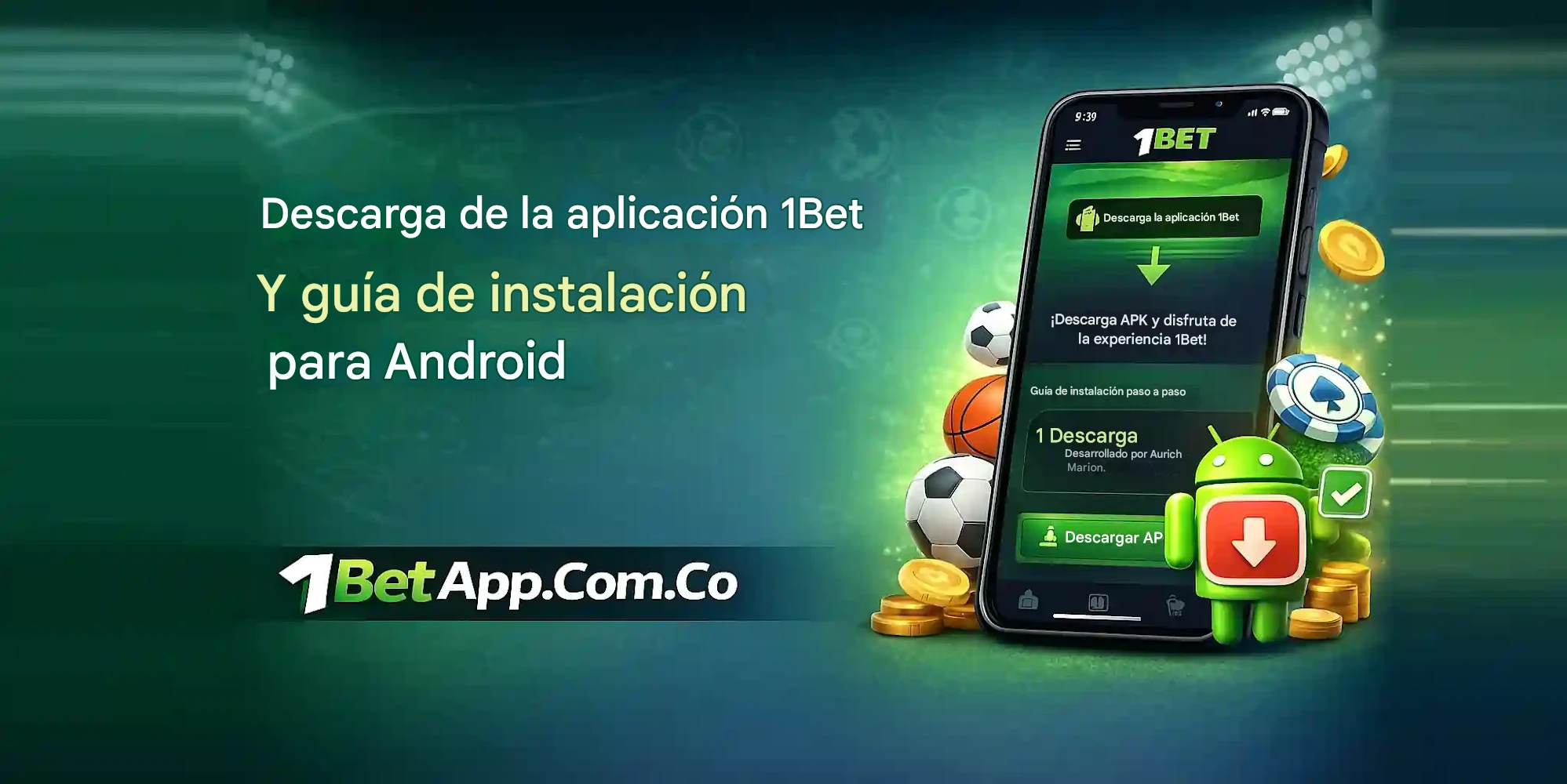 Guía de descarga e instalación de la app 1Bet para Android
