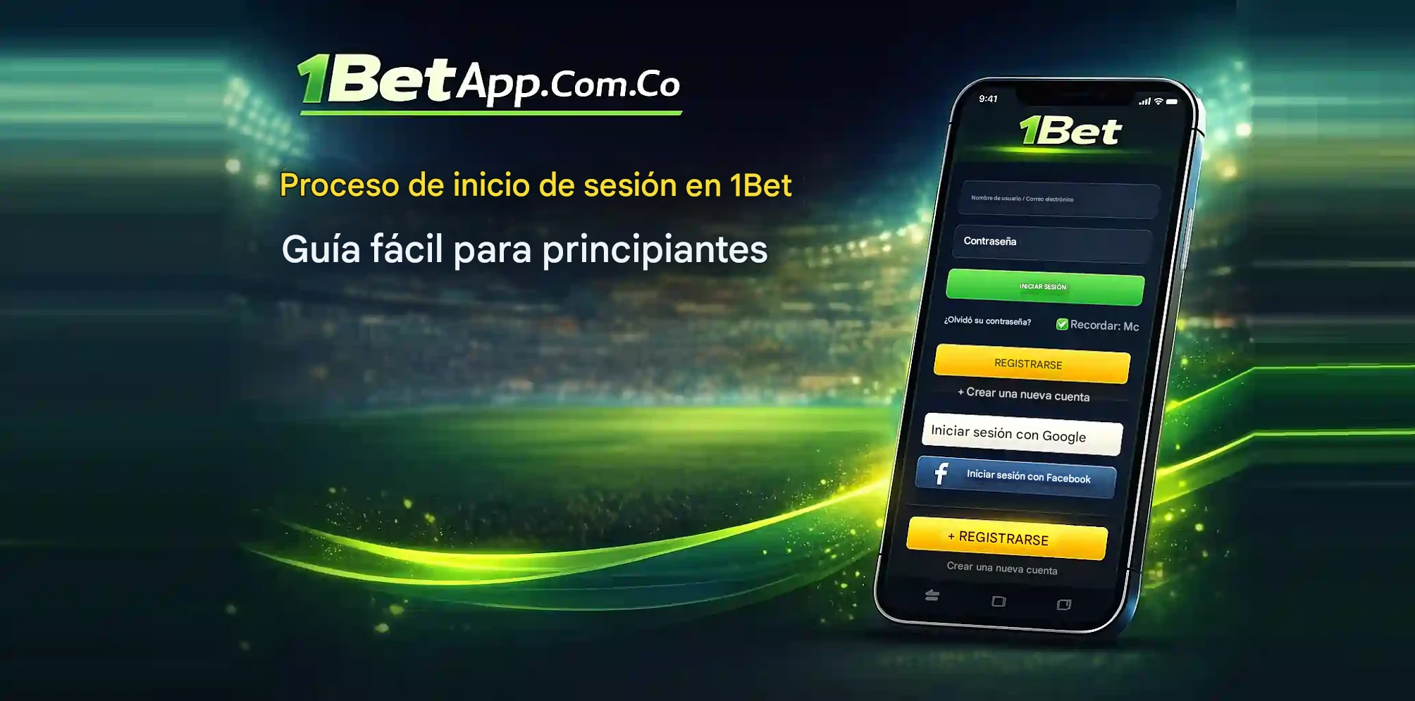Guía sencilla para principiantes sobre el proceso de inicio de sesión en 1Bet