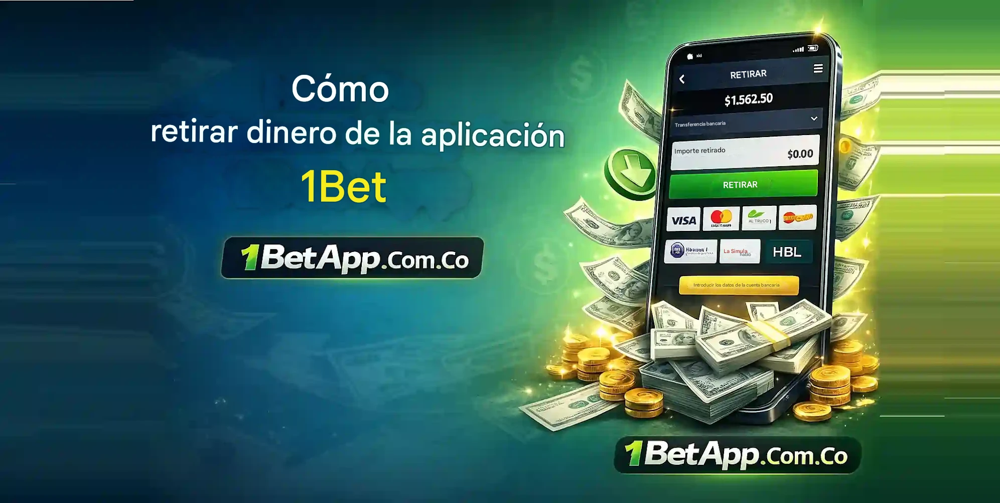 Cómo retirar dinero de la app de 1Bet